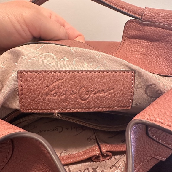 Foley + Corinna medium handle bag in dusty pink leather - Picture 2 of 4